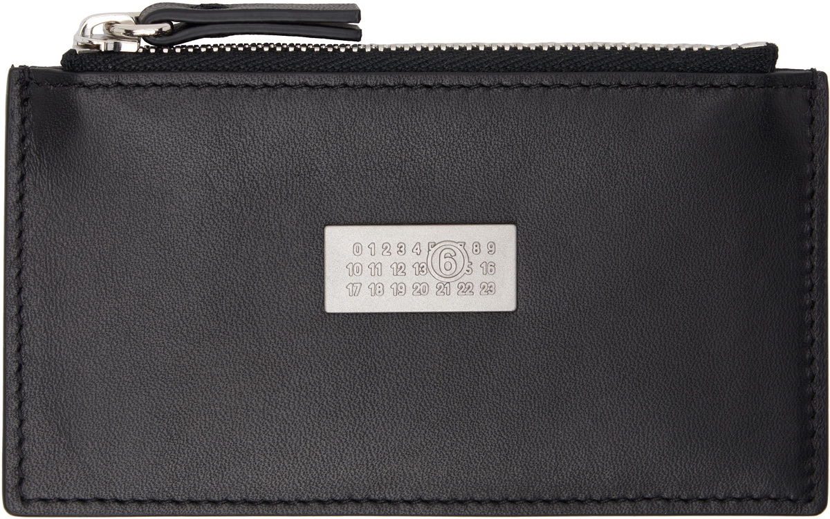 MM6 Maison Margiela Black Numeric Card Holder MM6 Maison