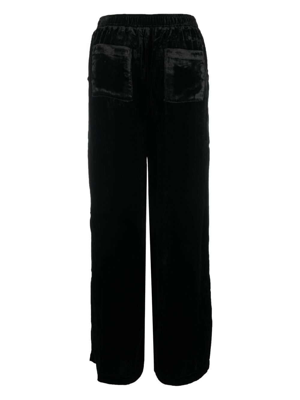 GOLDHAWK - Velvet Wide-leg Trousers