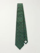 Purdey - 8cm Printed Silk Tie - Green