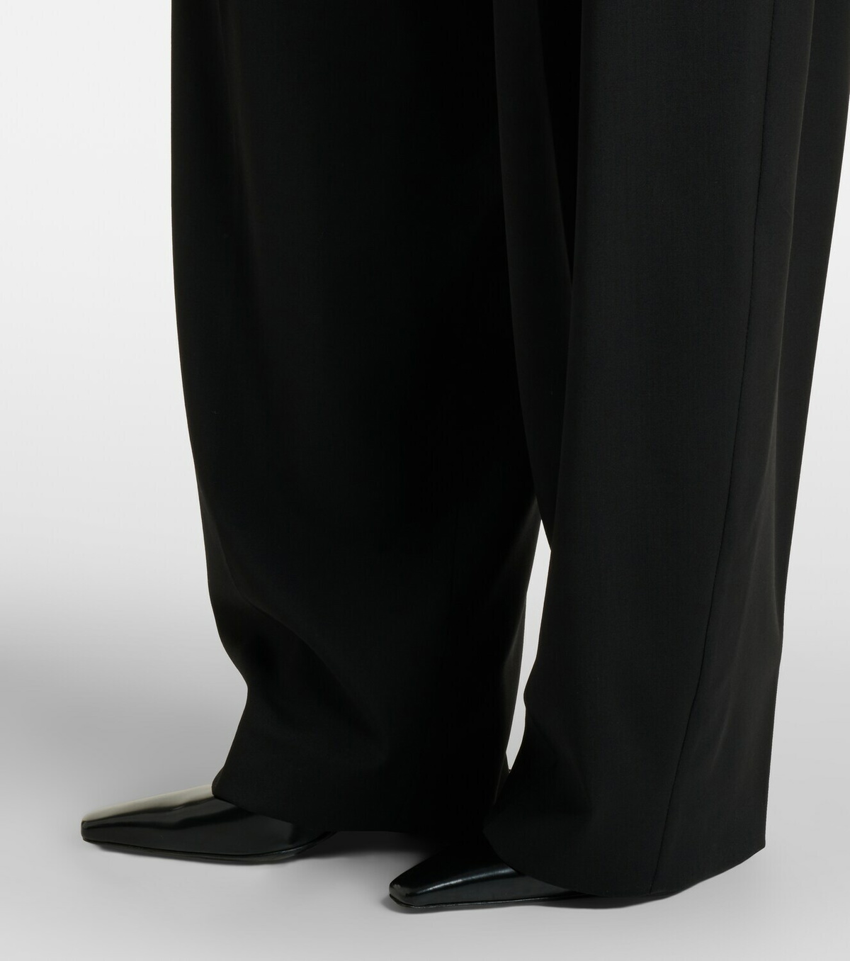 Sportmax Virgin wool pleated balloon pants