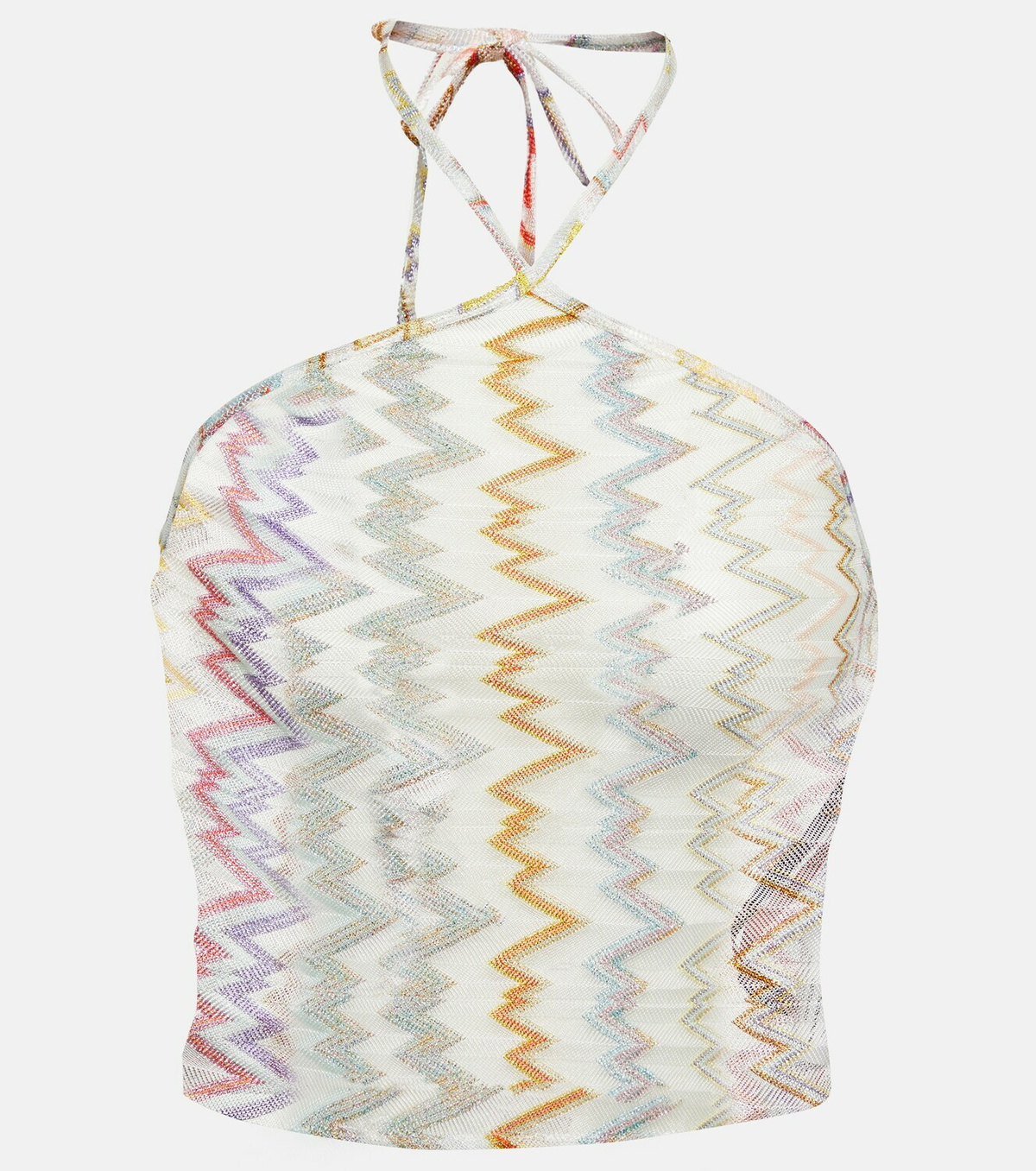 Missoni Mare Zig-zag halterneck crop top