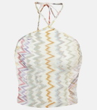 Missoni Mare Zig-zag halterneck crop top