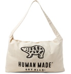 Human Made - Logo-Print Cotton-Canvas Tote Bag - White
