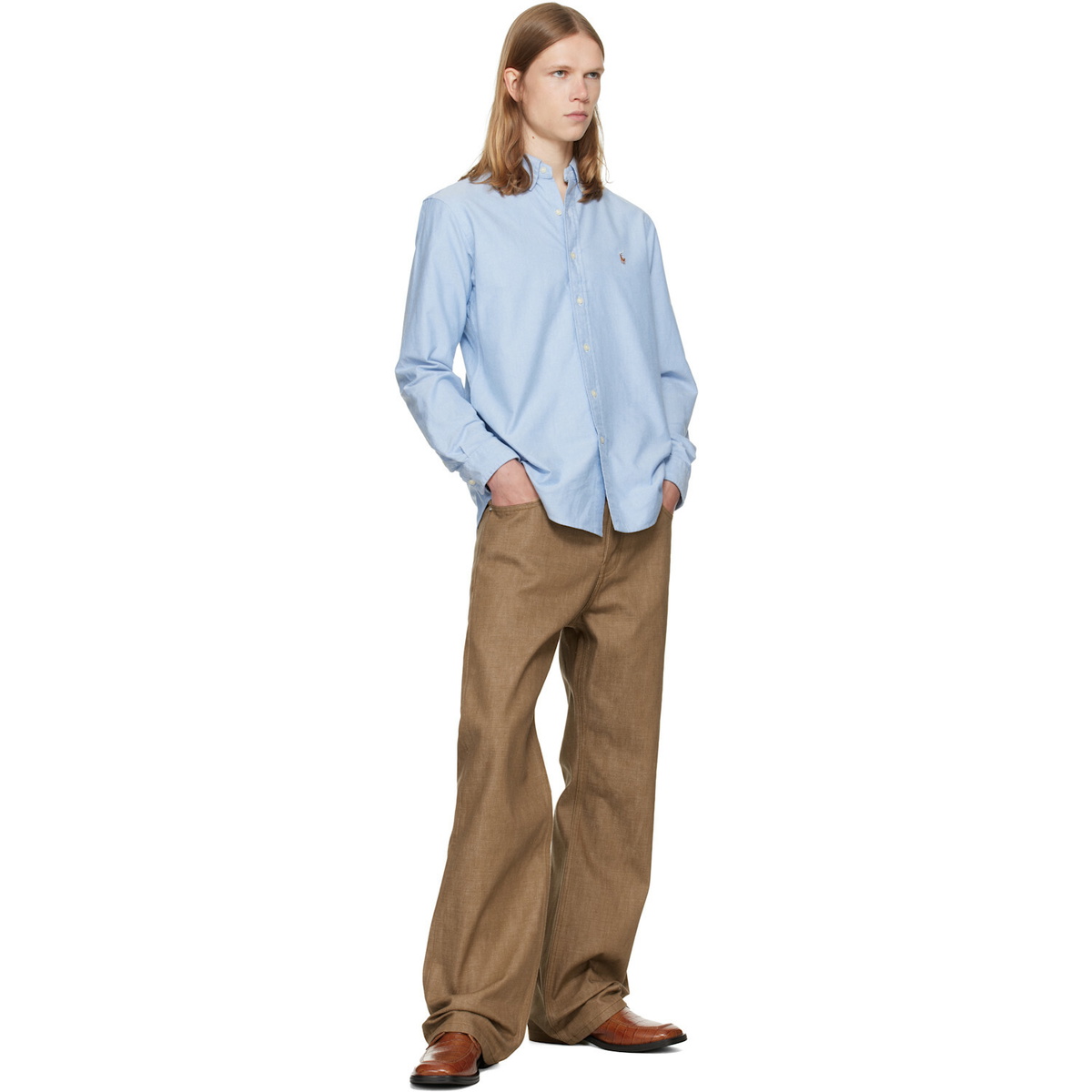 Polo Ralph Lauren Blue 'The Iconic Oxford' Shirt