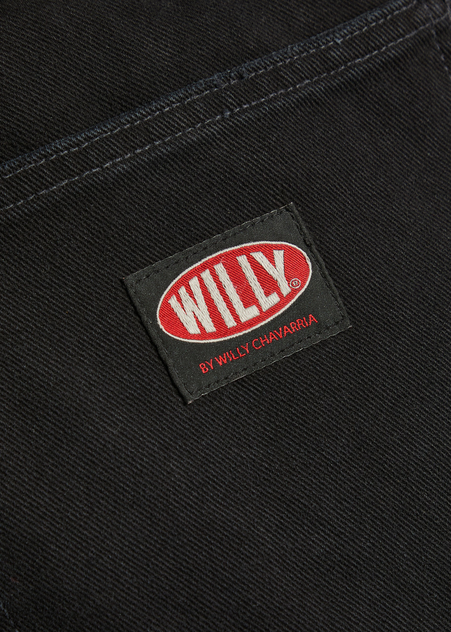 Willy Chavarria Bad Boy Straight-leg Jeans Black