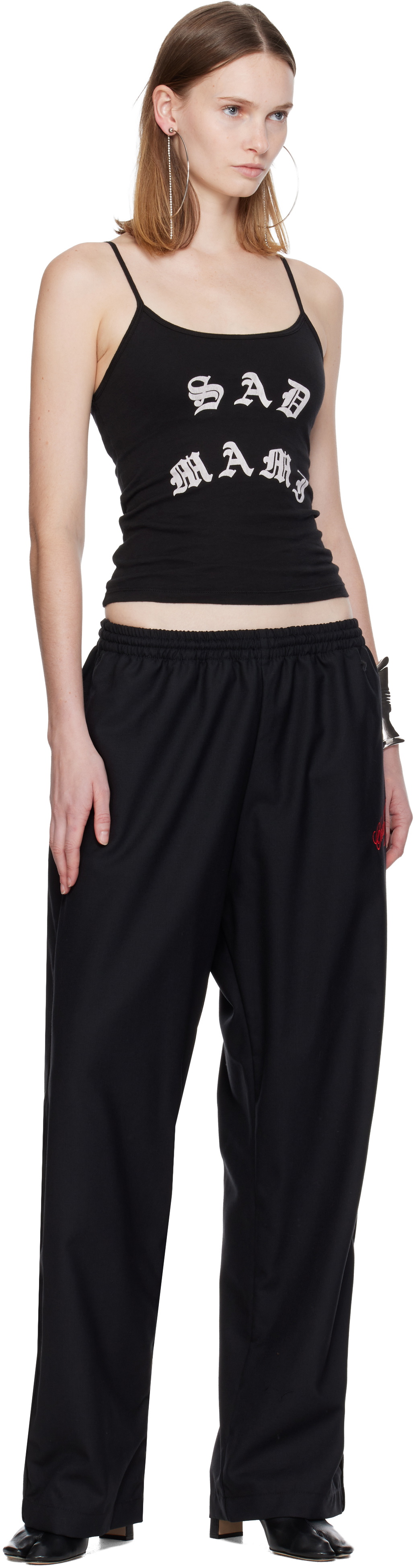 WILLY CHAVARRIA Black Ruff Rider Track Pants