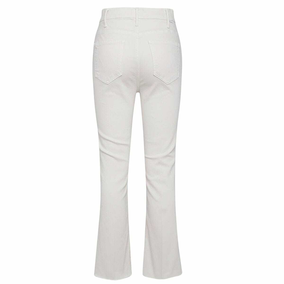 Mother White Cotton Denim Jeans