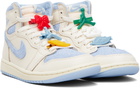 Nike Jordan Off-White & Blue Air Jordan 1 OG Sneakers