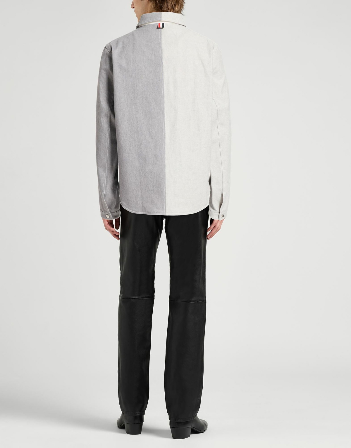 Thom Browne Mens Denim outerwear in Grey