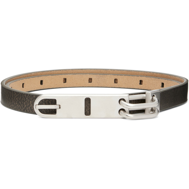 Photo: Rick Owens Gray Tower Tongue Belt