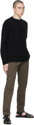 The Row Black Cashmere Siben Sweater