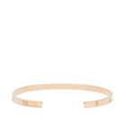 Maison Margiela Men's Number Logo Bangle in Gold