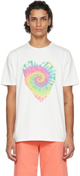 Paul Smith Off-White Tie-Dye Heart T-Shirt