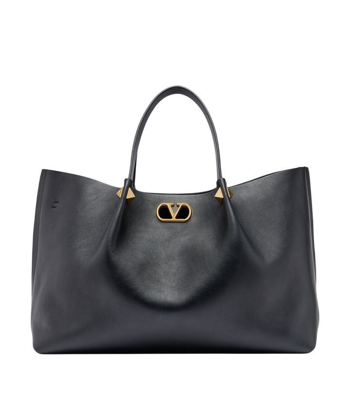 Photo: Valentino Garavani VLogo Signature Large leather tote bag