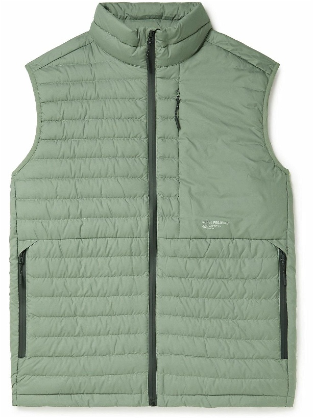 Photo: Norse Projects - Birkholm Padded Quilted Pertex Quantum Gilet - Gray