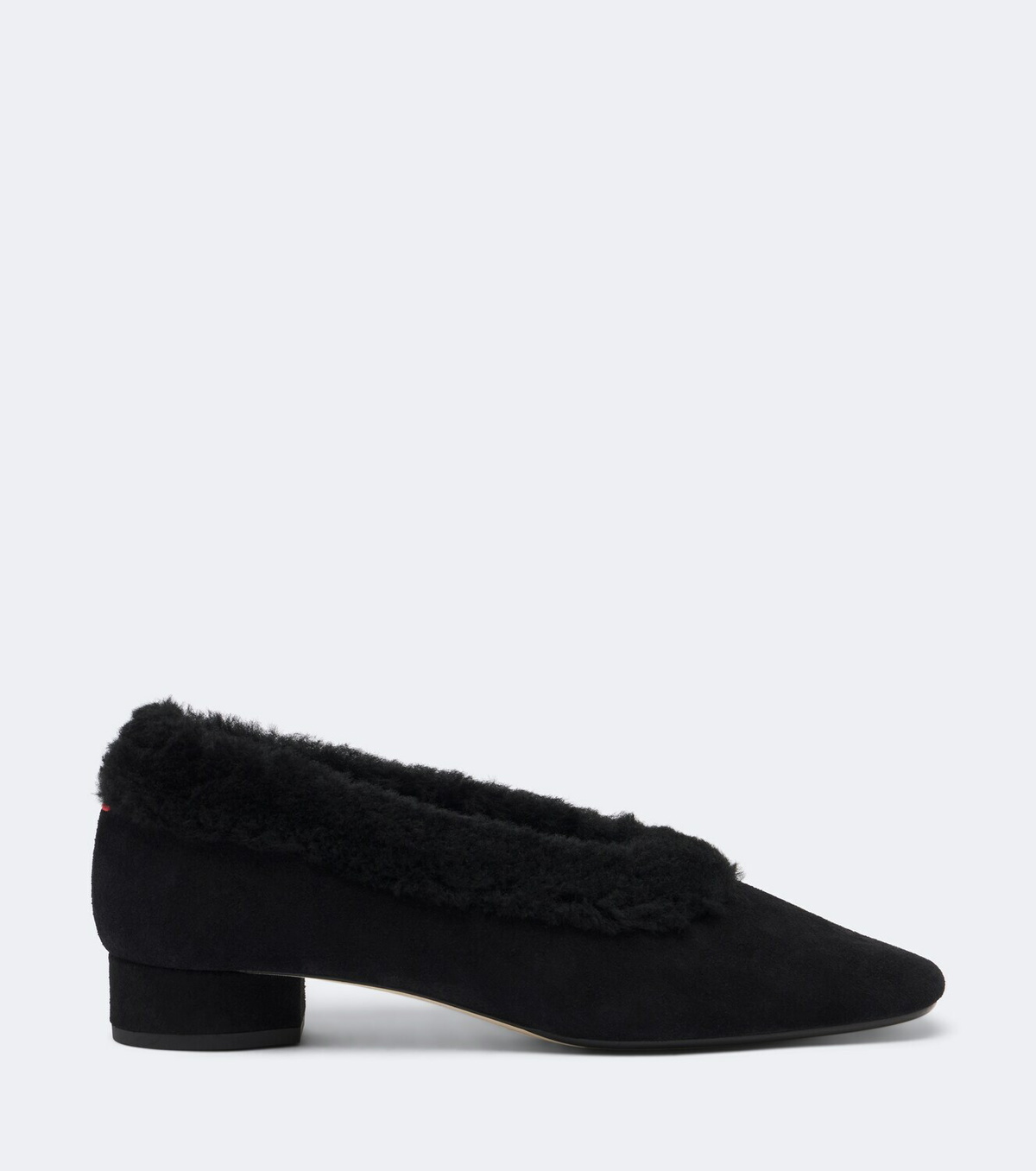 Aeyde Delia shearling-lined suede ballet flats