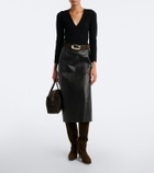 Staud Wally suede knee-high boots