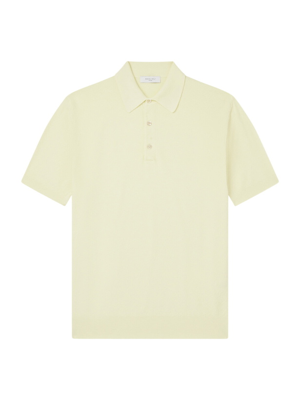 Photo: Boglioli - Cotton-Piqué Polo Shirt - Yellow