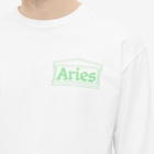 Aries Men's Long Sleeve Temple T-Shirt in White