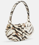 Ganni B-Kat Small zebra-print shoulder bag