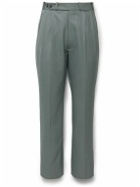 Maison Margiela - Straight-Leg Wool-Gabardine Trousers - Green
