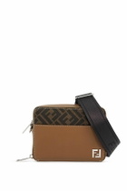 FENDI square camera bag organizer for storage Brown