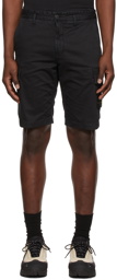 Stone Island Black Cotton Shorts