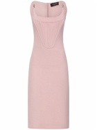 VERSACE - Sleeveless Satin Bustier Mini Dress