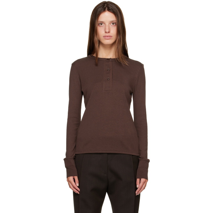 Photo: Studio Nicholson Brown Roane Jersey Henley