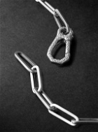 Mateo - Long Link White Gold Bracelet