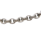 Saint Laurent Men's Chain Bracelet F in Argent Oxyde