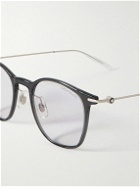 Montblanc - Round-Frame Acetate and Silver-Tone Sunglasses
