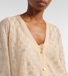 Gucci GG embellished silk cardigan