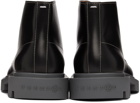 Maison Margiela Black Leather Lace-Up Boots