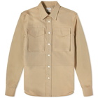 Alexander McQueen Men's Military Pocket Shirt in Beige