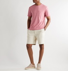 Mr P. - Cotton and Linen-Blend T-Shirt - Pink