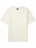 Fendi - Logo-Flocked Monogrammed Cotton-Jersey T-Shirt - Neutrals