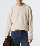 Frame Waffle-knit wool and cashmere sweater