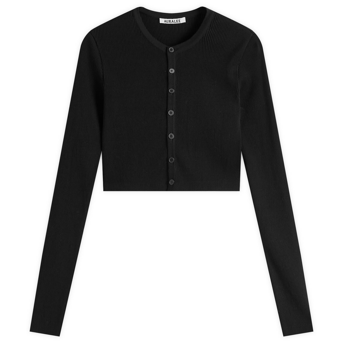 【AURALEE】SHORT CARDIGAN Black Short Cardigan by AURALEE on Sale