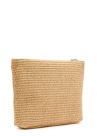 Givenchy Logo-embroidered Raffia Pouch - Natural - One Size