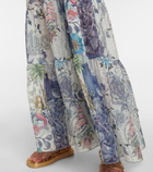 Etro - Floral cotton and silk maxi dress