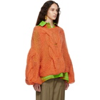 Loewe Orange Cable Sweater
