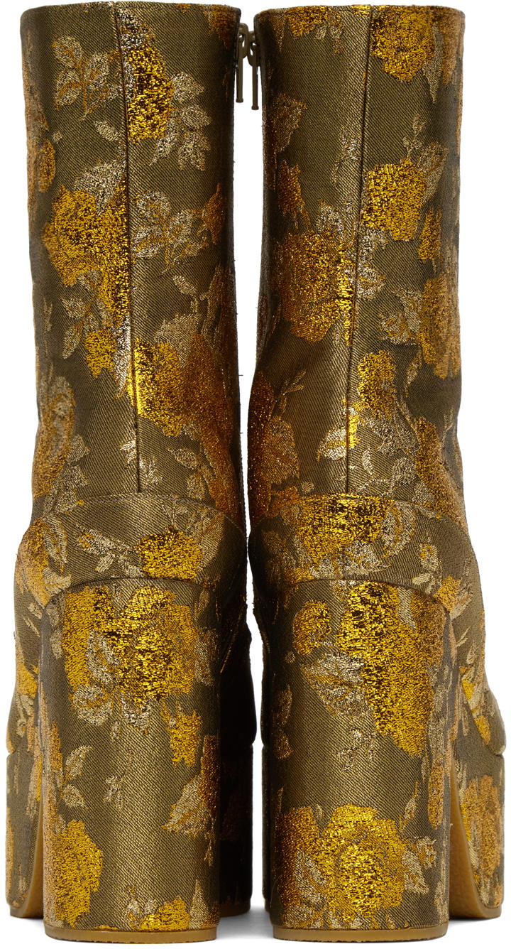 Dries van noten gold boots best sale