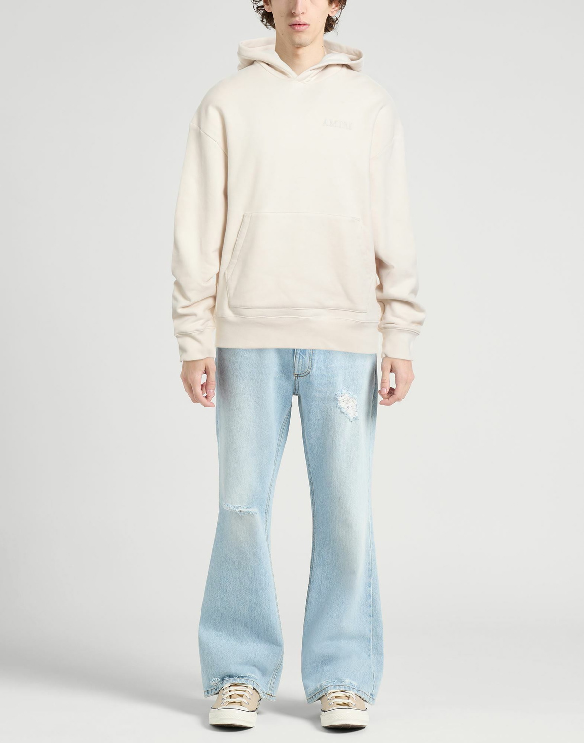 Amiri Mens Sweatshirt Ivory