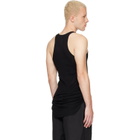 Rick Owens Black Tower Basic Rib Tank Top