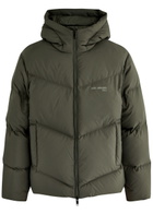 Axel Arigato Logo Quilted Shell Jacket Dark Grey