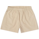 Deiji Studios Women's Stripe Boxer Short in Sand Stripe