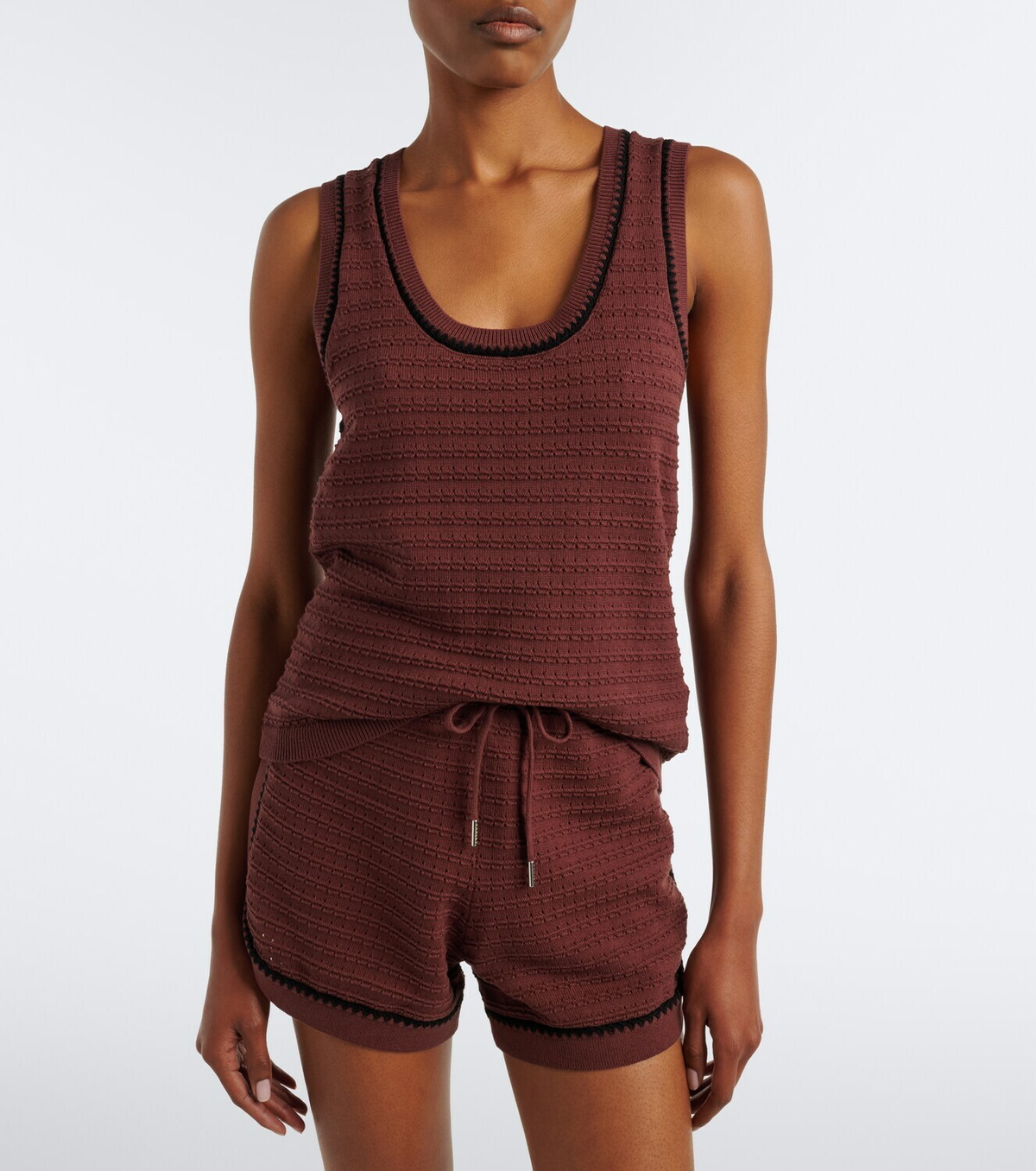 Varley Gideon pointelle cotton tank top