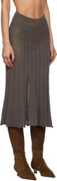 Gimaguas Brown Yoyo Midi Skirt