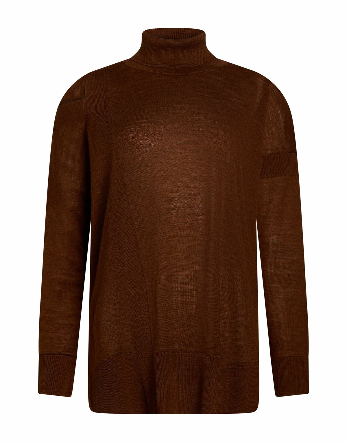 Manila Grace Womens Turtleneck in Brown